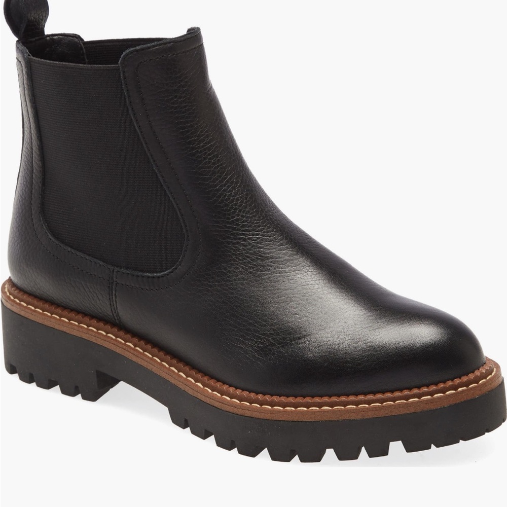 Black Leather Chelsea Boots - Caslon Miller Water Resistant